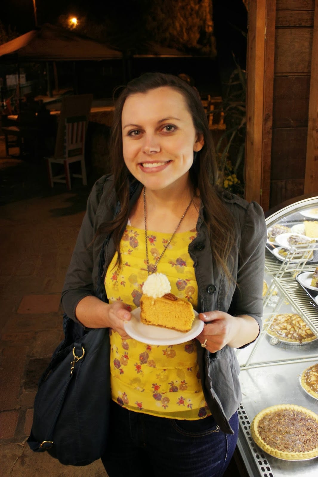 Schnepf Farms Pumpkin and Chili Festival cheesecake. 