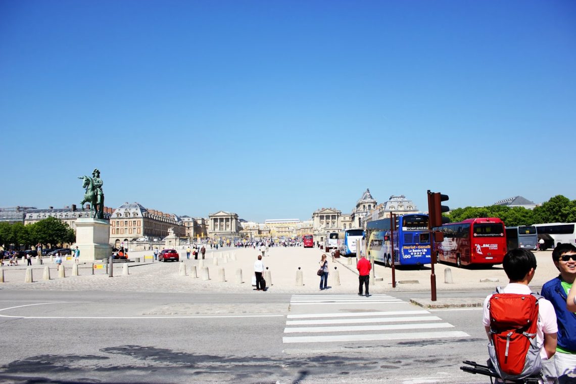 Visiting Versailles Palace in France. 