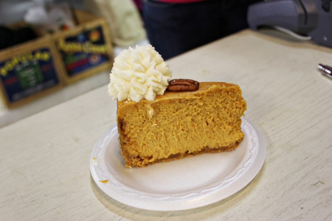 Pumpkin Cheesecake at Schnepf Farms Pumpkin and Chili Festival. 