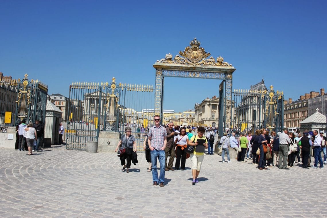 Visiting Versailles Palace in France. 