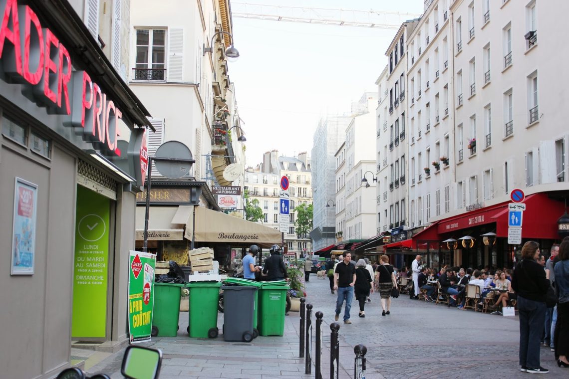 Rue Cler in Paris. 