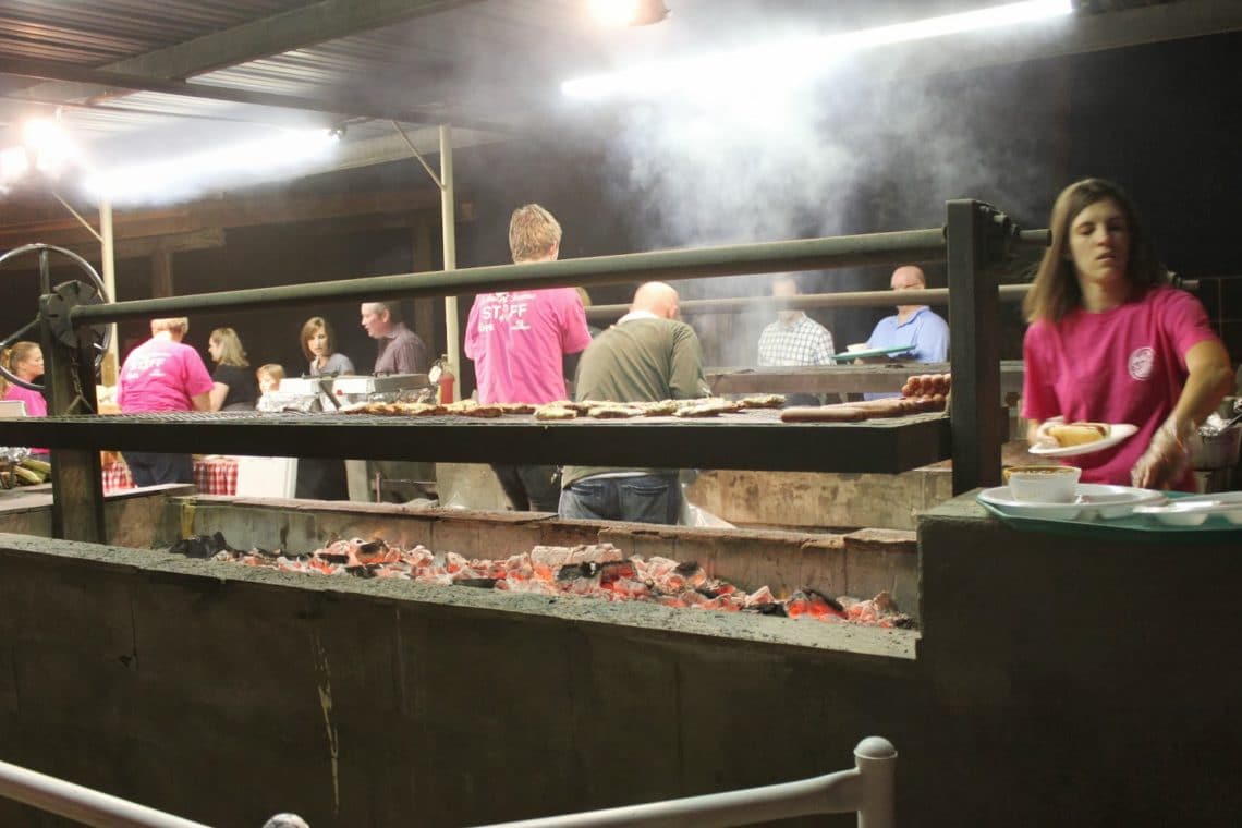 Food at Schnepf Farms Pumpkin and Chili Festival. 