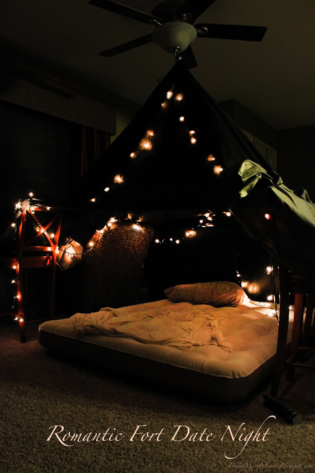 12 Months of Dates: January: Romantic Fort Night - Friday We're in Love