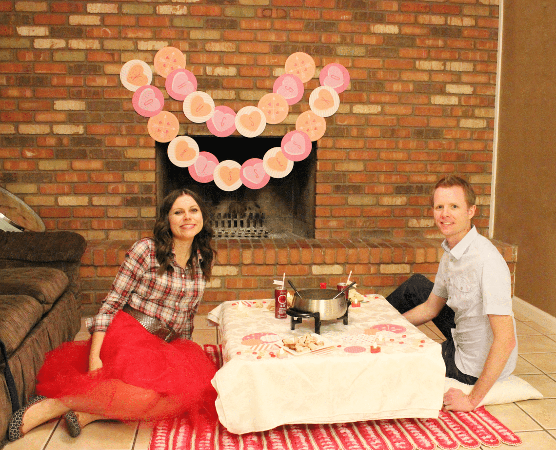 Fondue Date night at home. 