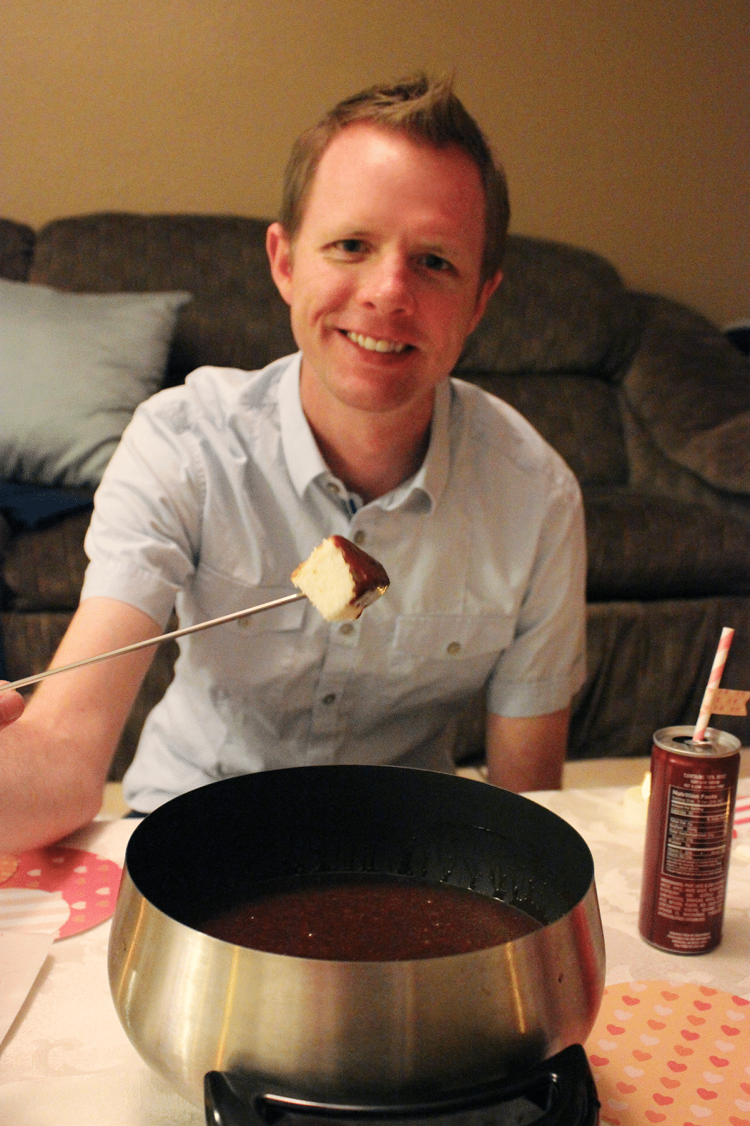 Fondue Date night at home. 