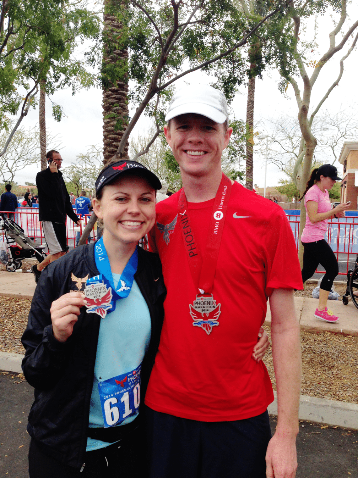 Doing a half marathon with your husband. 