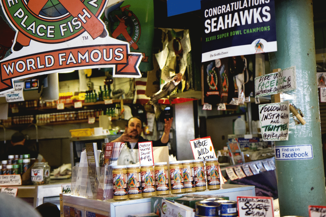 Seattle Pike Place Market Date. 