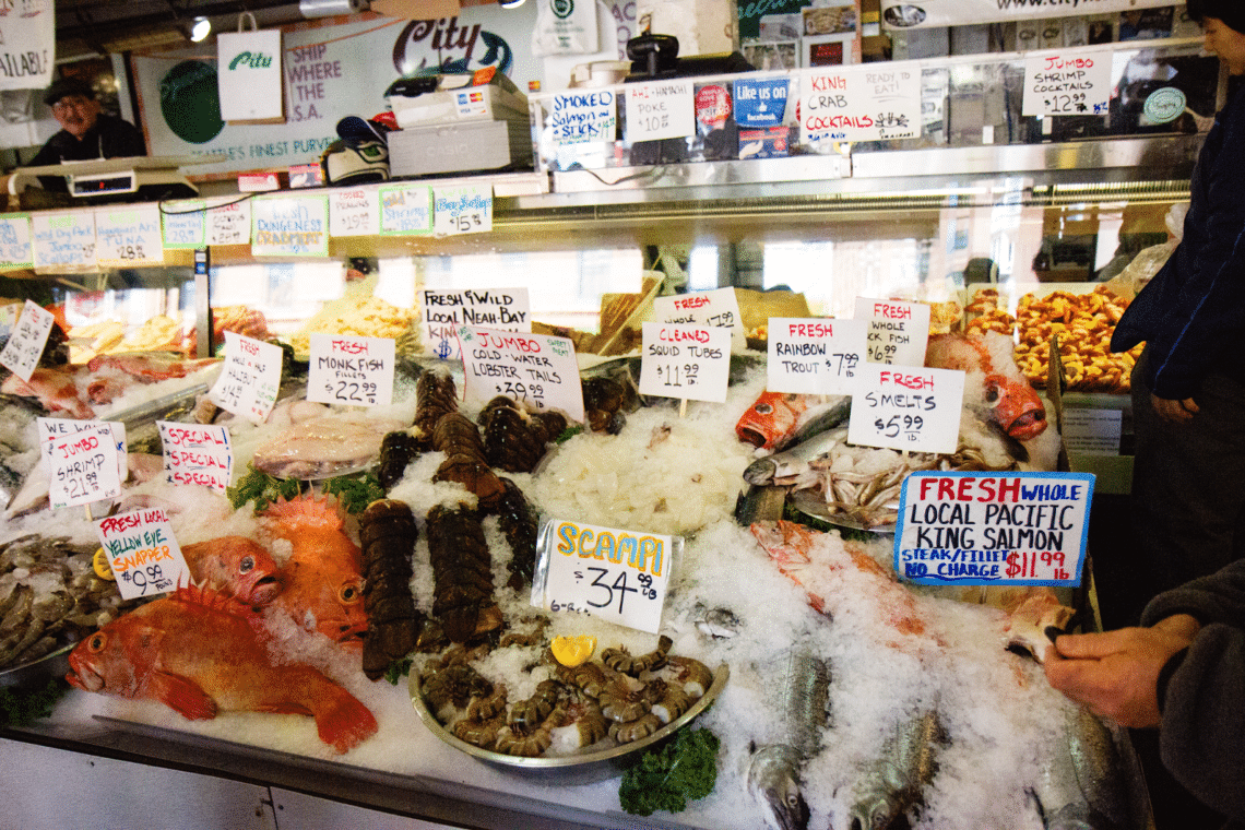 Seattle Pike Place Market Date. 