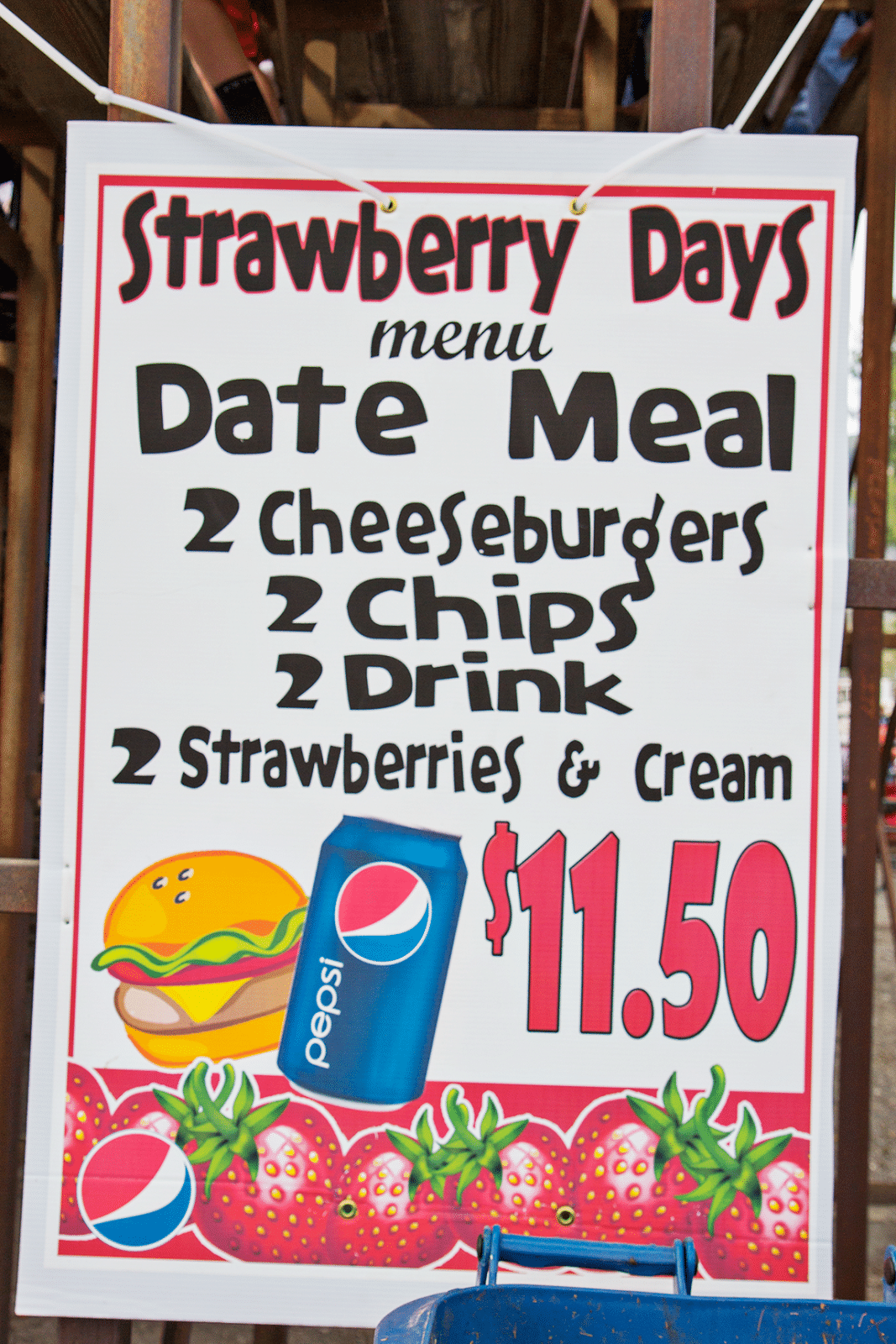 Strawberry Days Rodeo food options. 