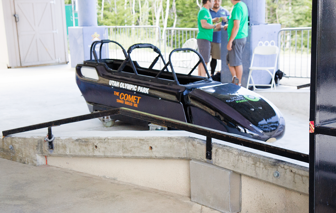 Ride in a bobsled. 