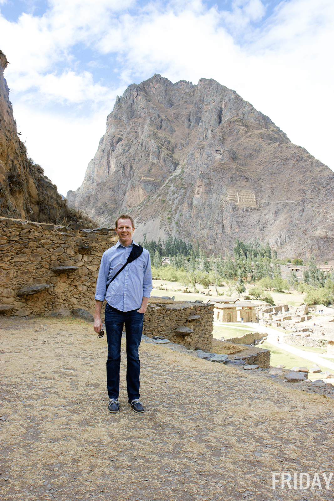 Ollantaytambo Ruins in Peru. 