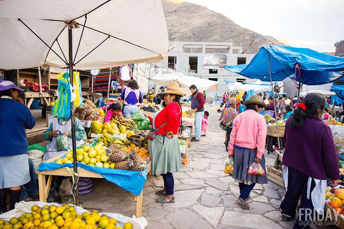 Locals- Pisac Market. 