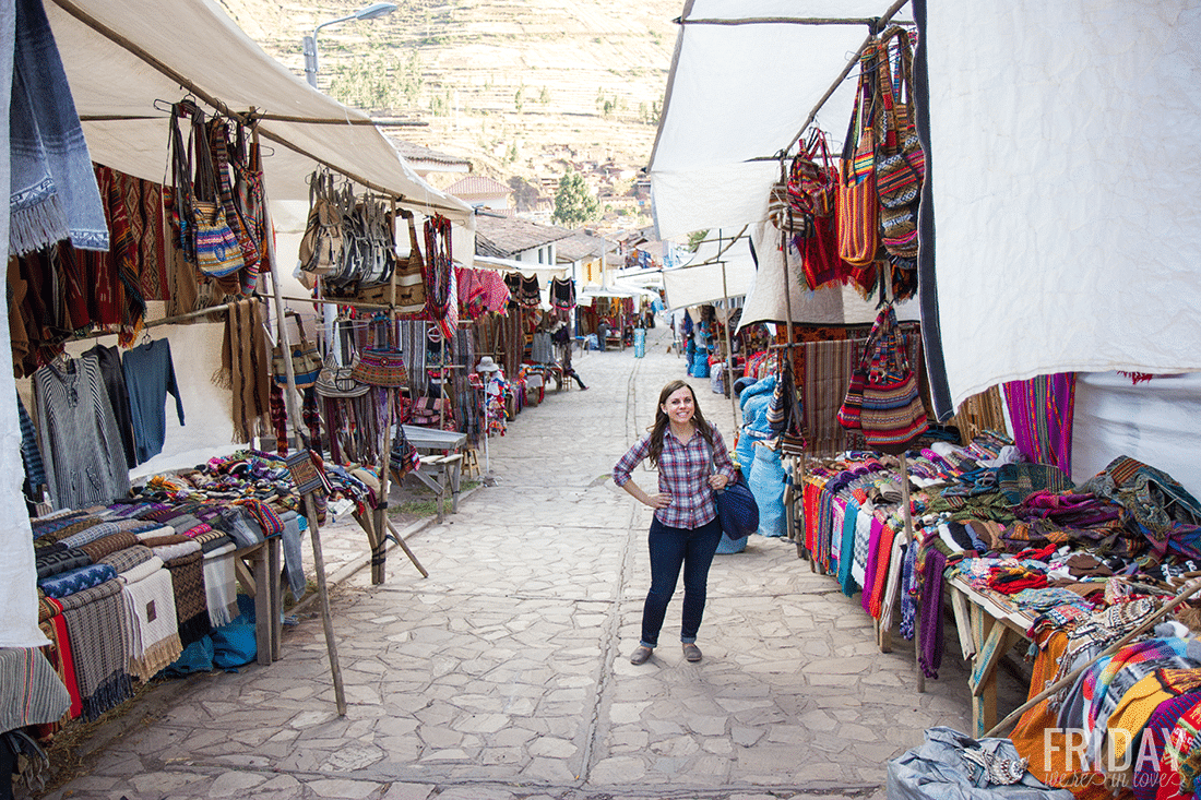 Pisac Market in Peru. 