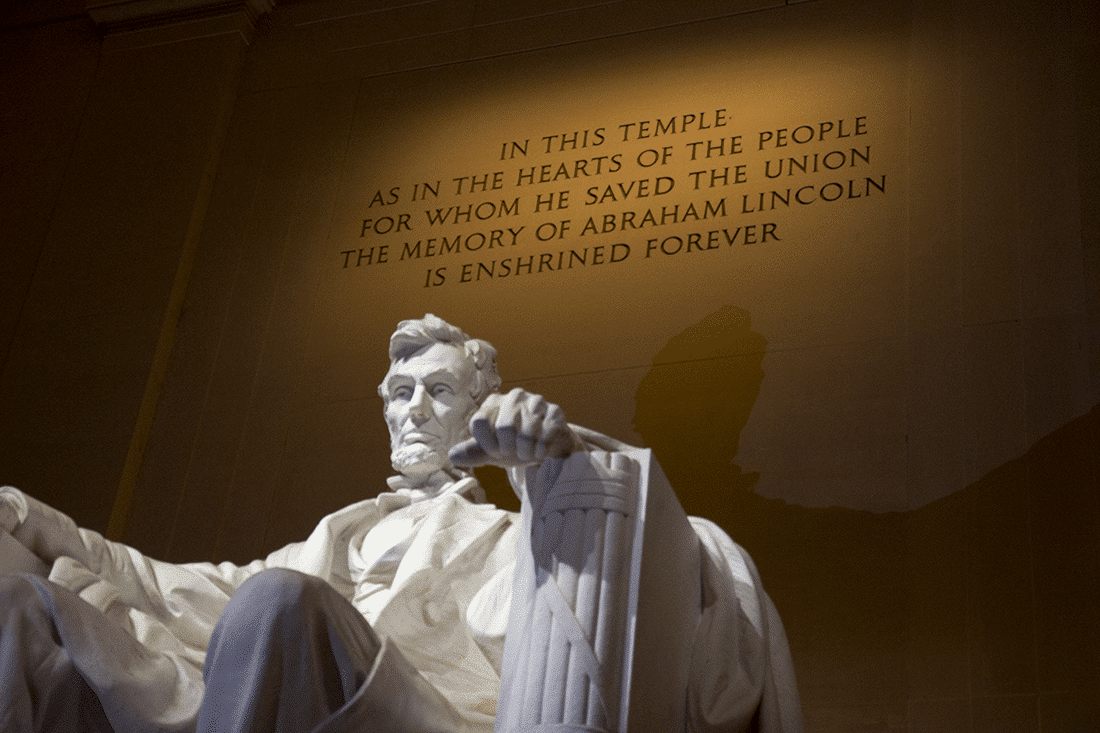 The Lincoln Memorial in Washington D.C.