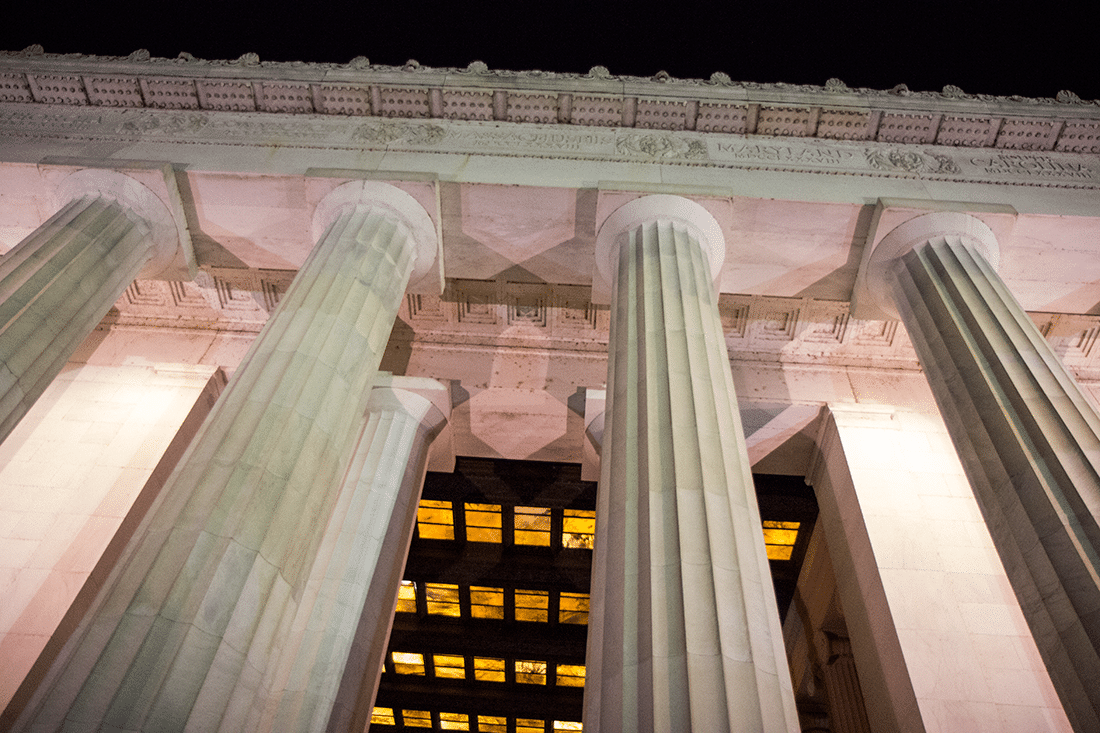 The Lincoln Memorial in Washington D.C.