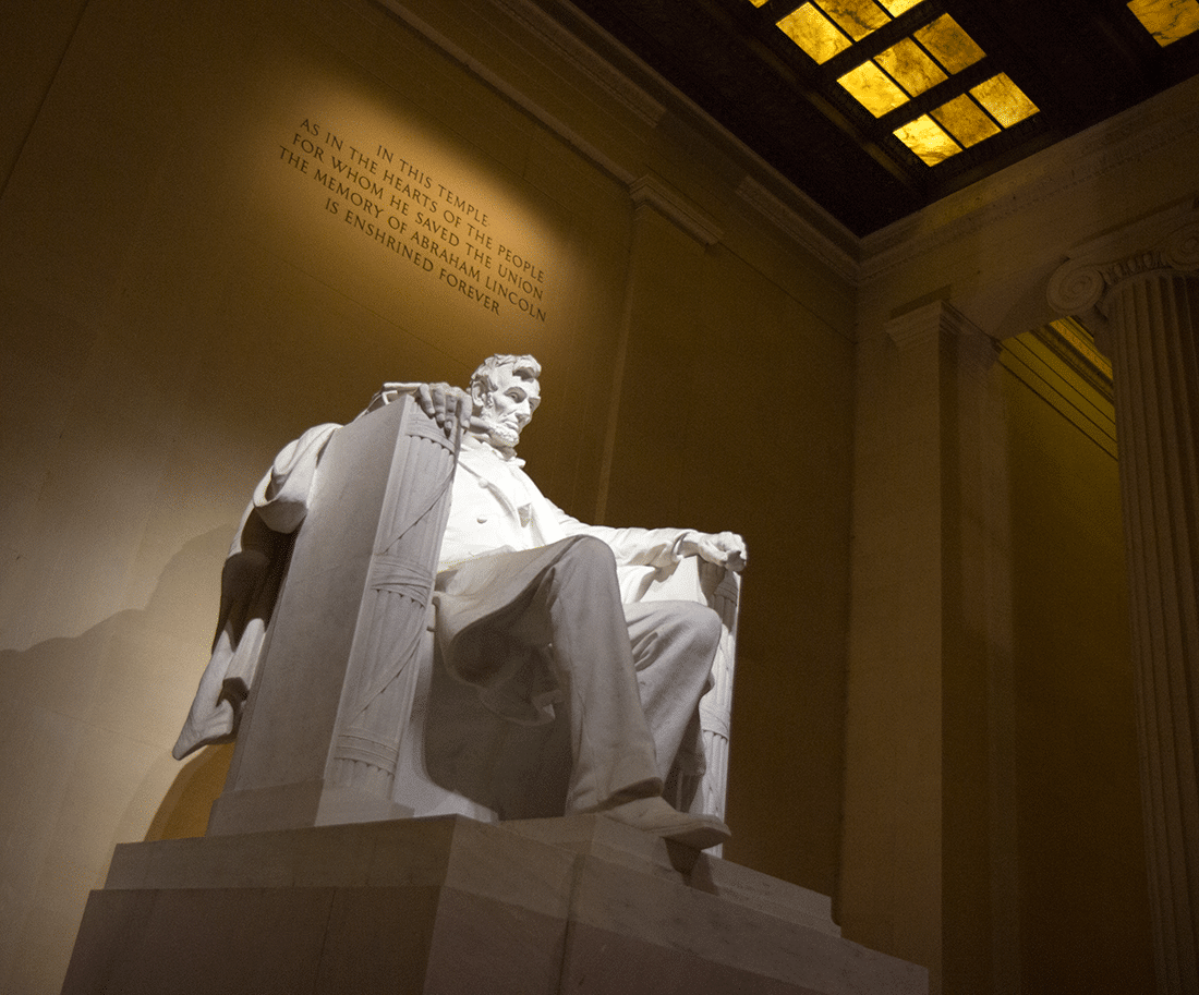 The Lincoln Memorial in Washington D.C.