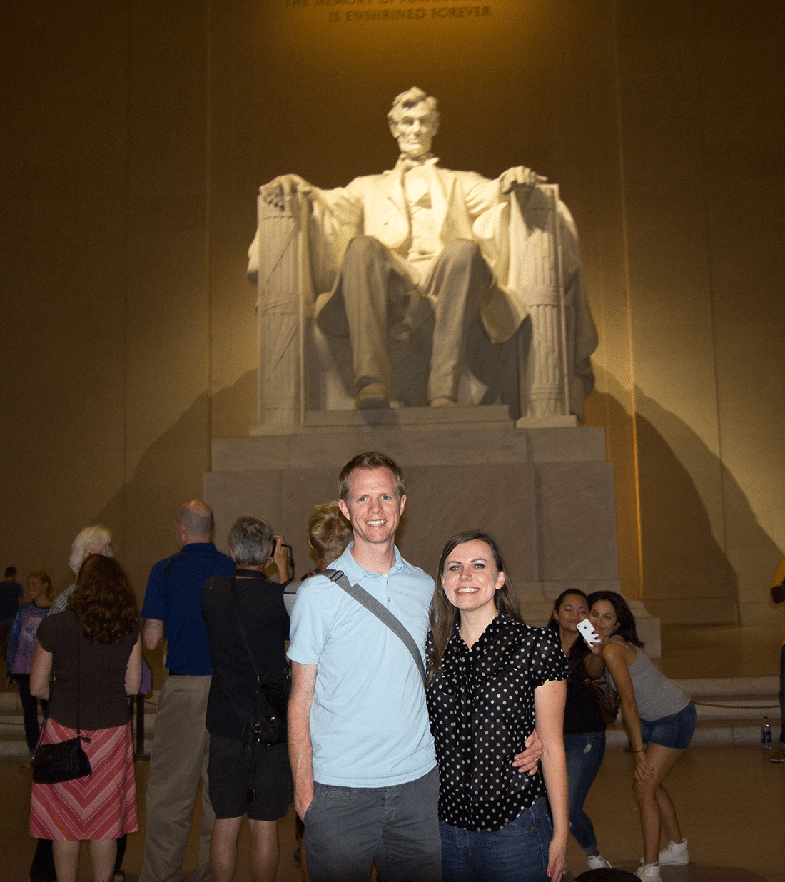 The Lincoln Memorial in Washington D.C. at Night. 