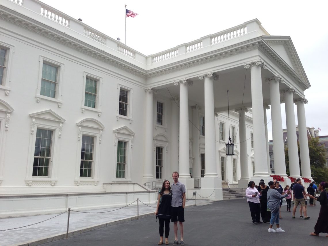 Touring the White House in Washington D.C. 
