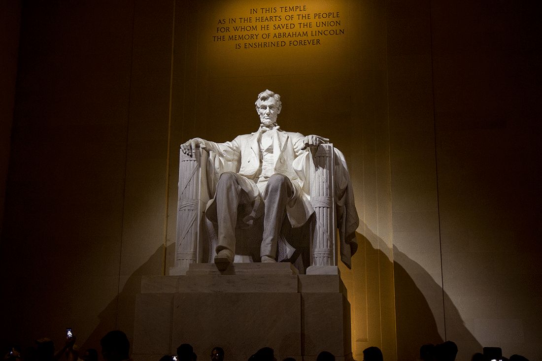 The Lincoln Memorial in Washington D.C.