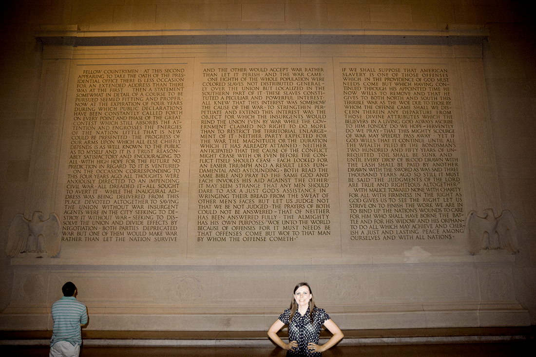 The Lincoln Memorial in Washington D.C.