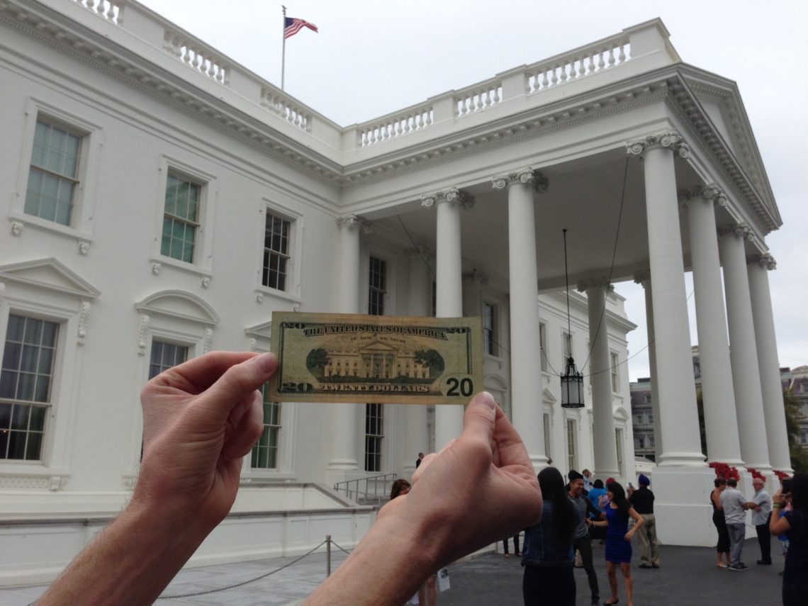 Touring the White House in Washington D.C. 