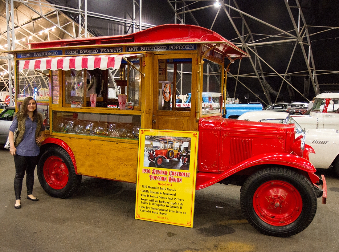 Vintage food truck at Barrett Jackson auto show. 