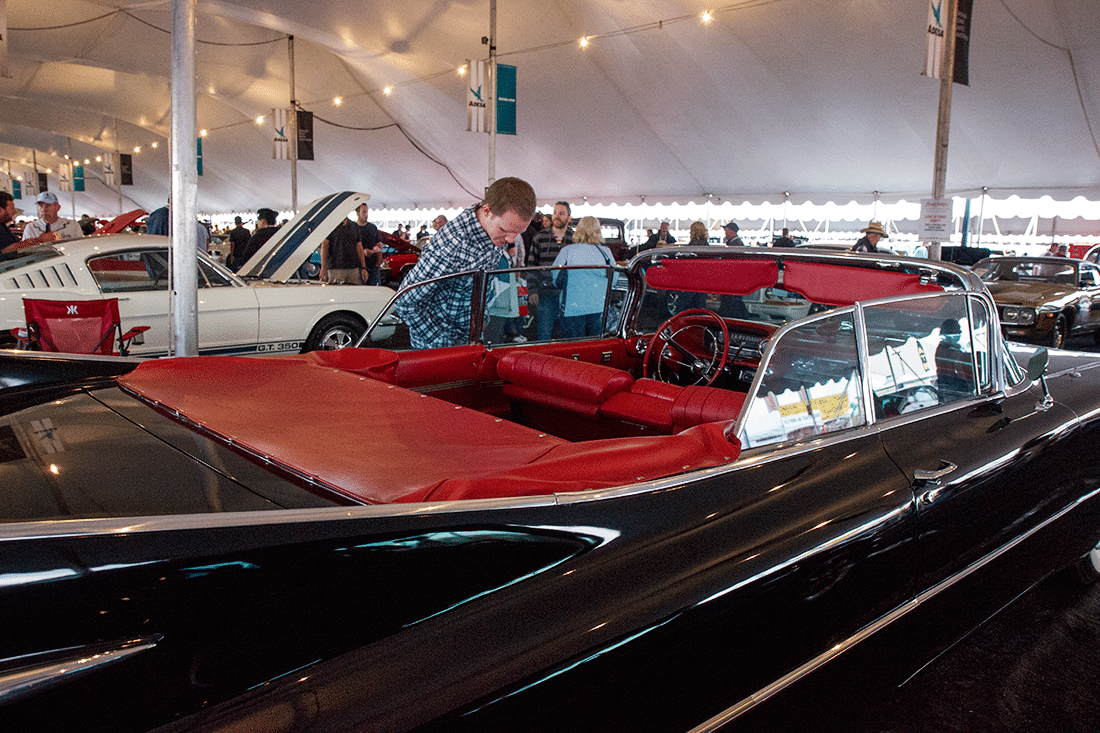 Interesting boat car at Barrett Jackson auto show. 