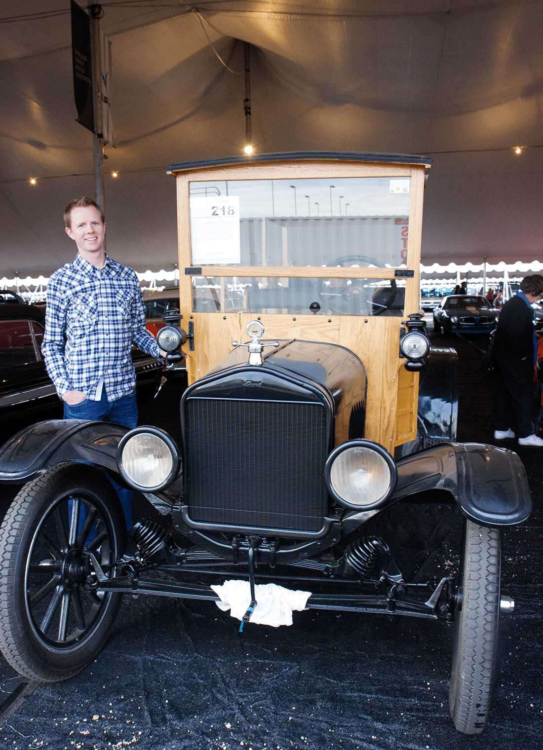 Barrett Jackson auto show vintage buggy. 