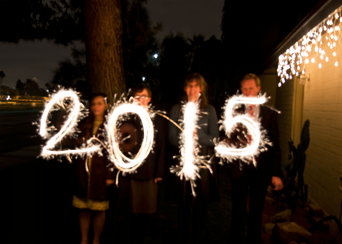 New Year\'s Eve Party idea: take sparkler pictures. 