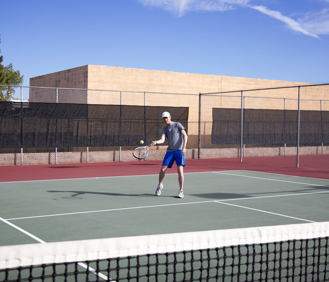 Tennis date with a guy