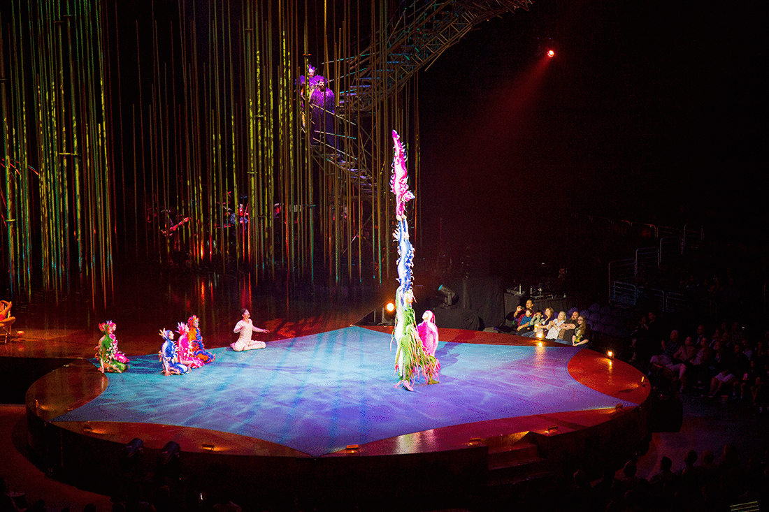 Cirque du Soleil traveling show. 