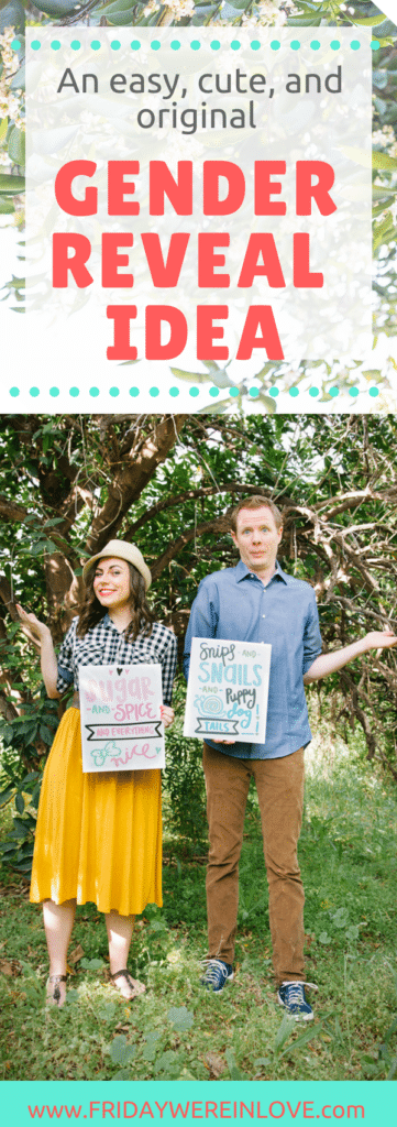 Creative gender reveal idea- this one is so easy, so cute, and is a truly original way to reveal baby's gender! 