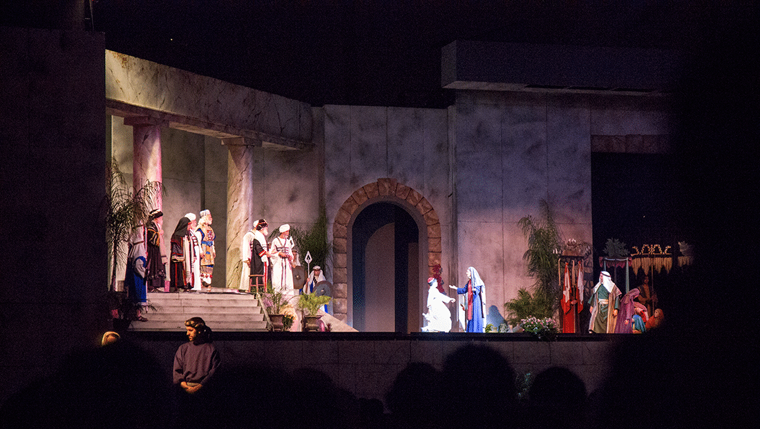 Mary Magdalene at the Mesa Easter Pageant. 