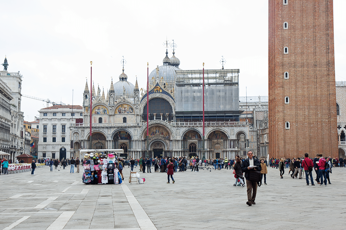 St. Mark's Square in Venice, Italy. 