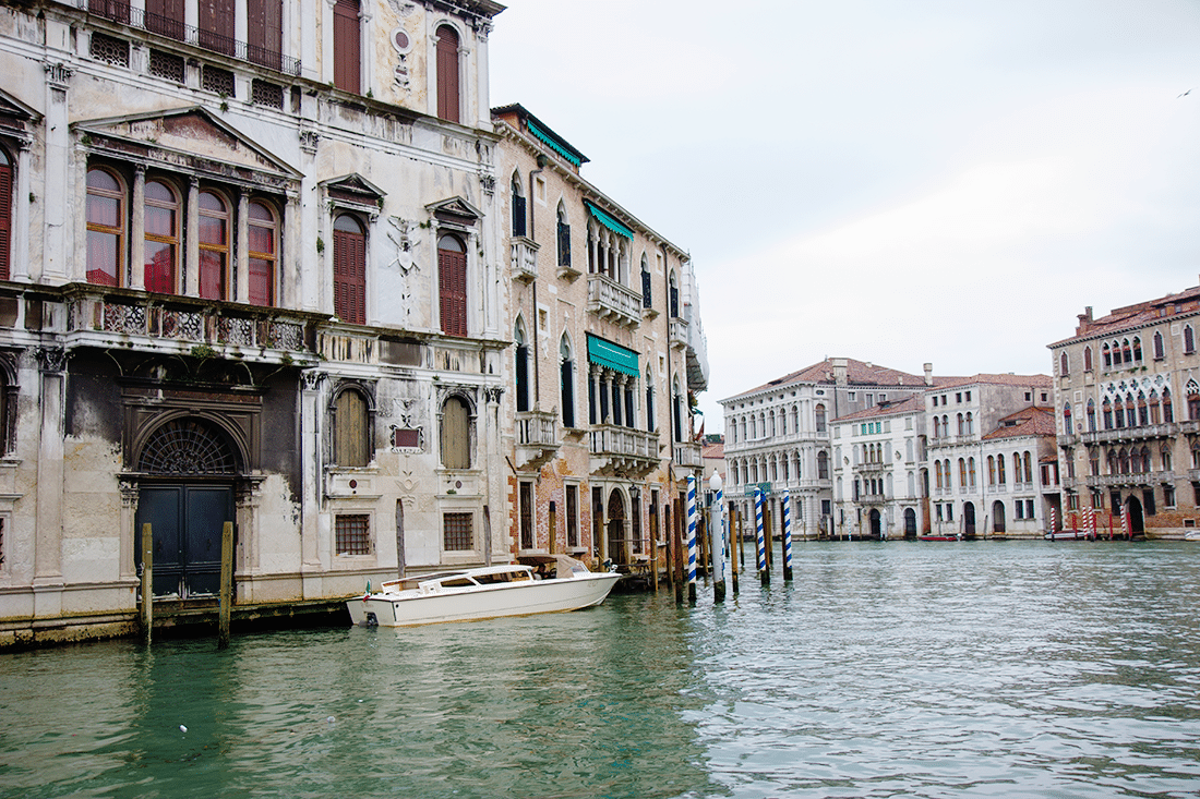 Venetian taxi boat. 