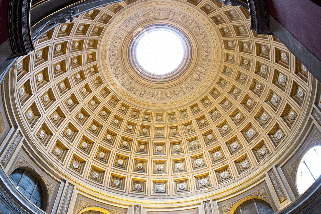 Visiting the Vatican in Rome, Italy. 