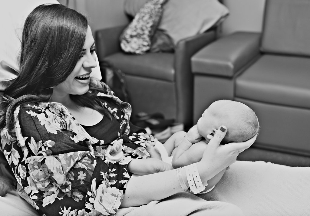 A Birth Story in Photos: Baby Meeting mom for the first time. 