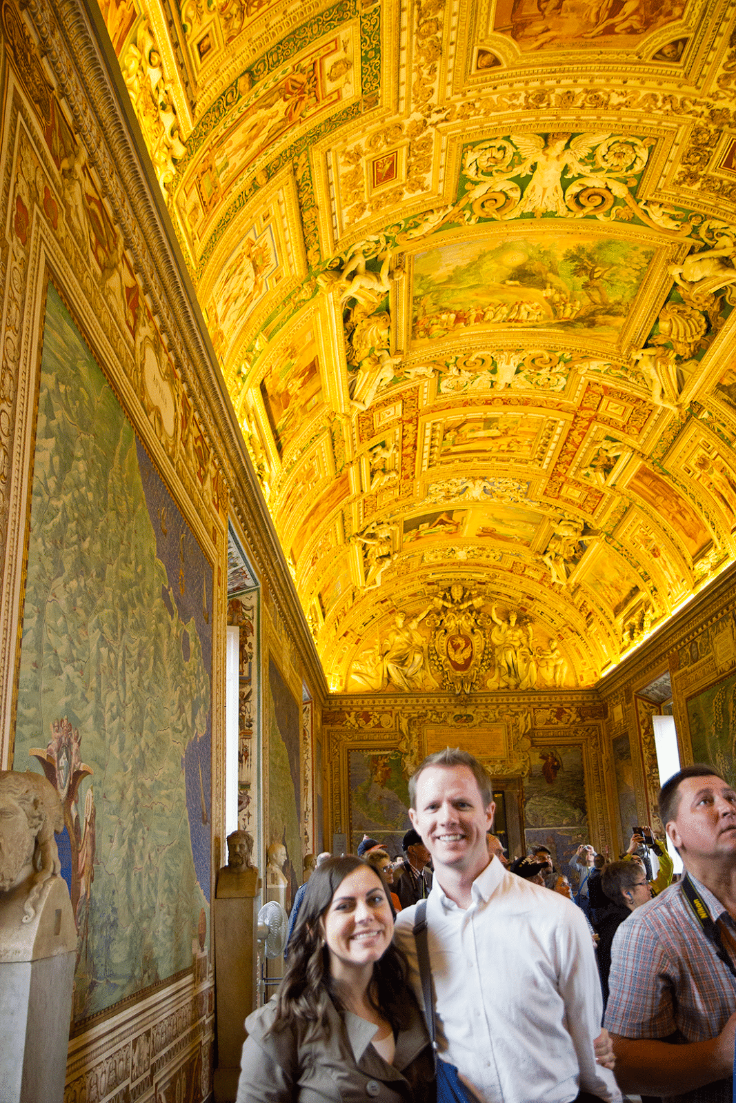 Visiting the Vatican in Rome, Italy. 
