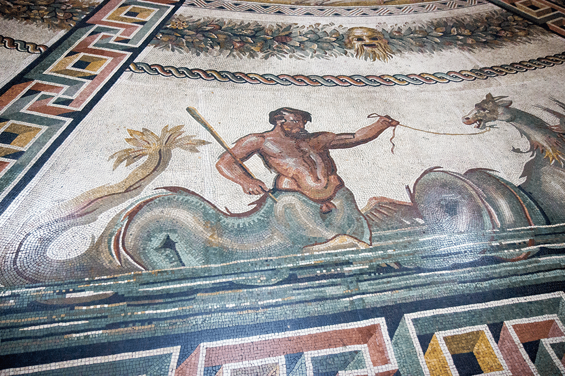 Visiting the Vatican in Rome, Italy. Mosaics at the Vatican in Rome, Italy.