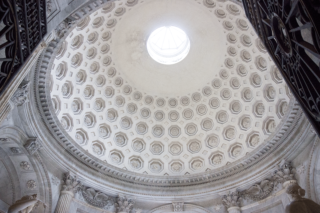 Visiting the Vatican in Rome, Italy. The Dome at the Vatican in Rome, Italy.