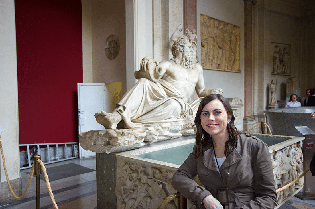 Visiting the Vatican in Rome, Italy. 