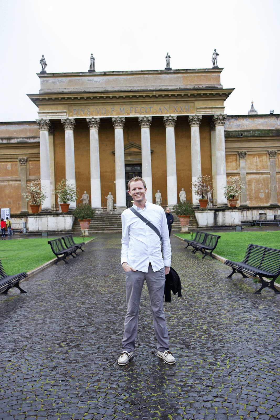 Visiting the Vatican in Rome, Italy, 