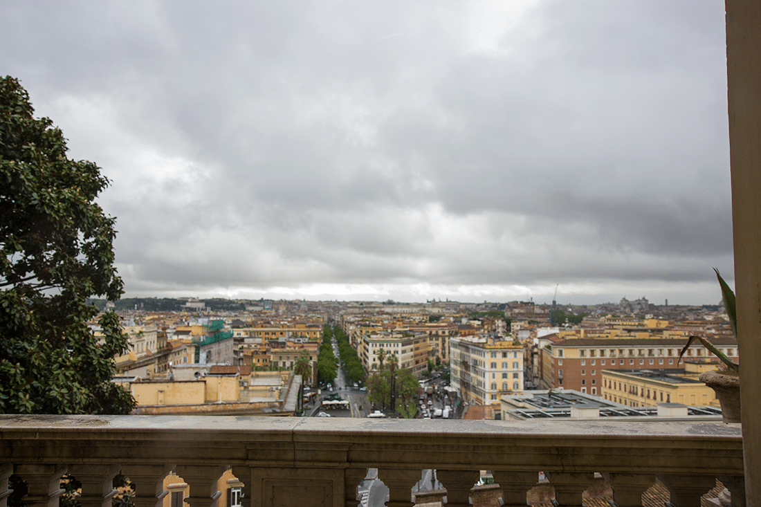 Visiting the Vatican in Rome, Italy. Rome skyline from the Vatican in Rome, Italy.