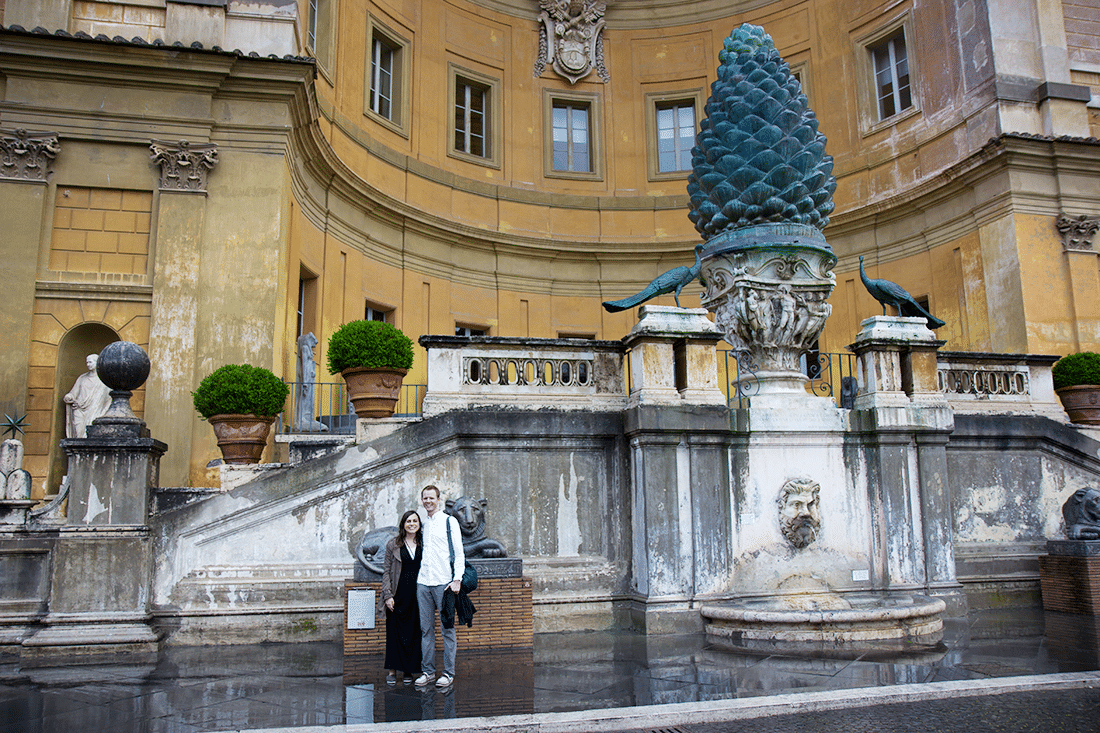 Visiting the Vatican in Rome, Italy, 