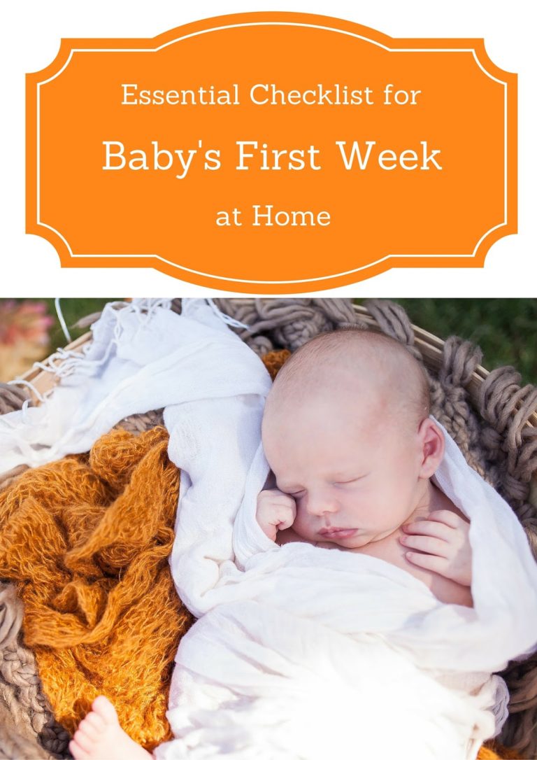 The First Weeks After Baby Essentials Checklist