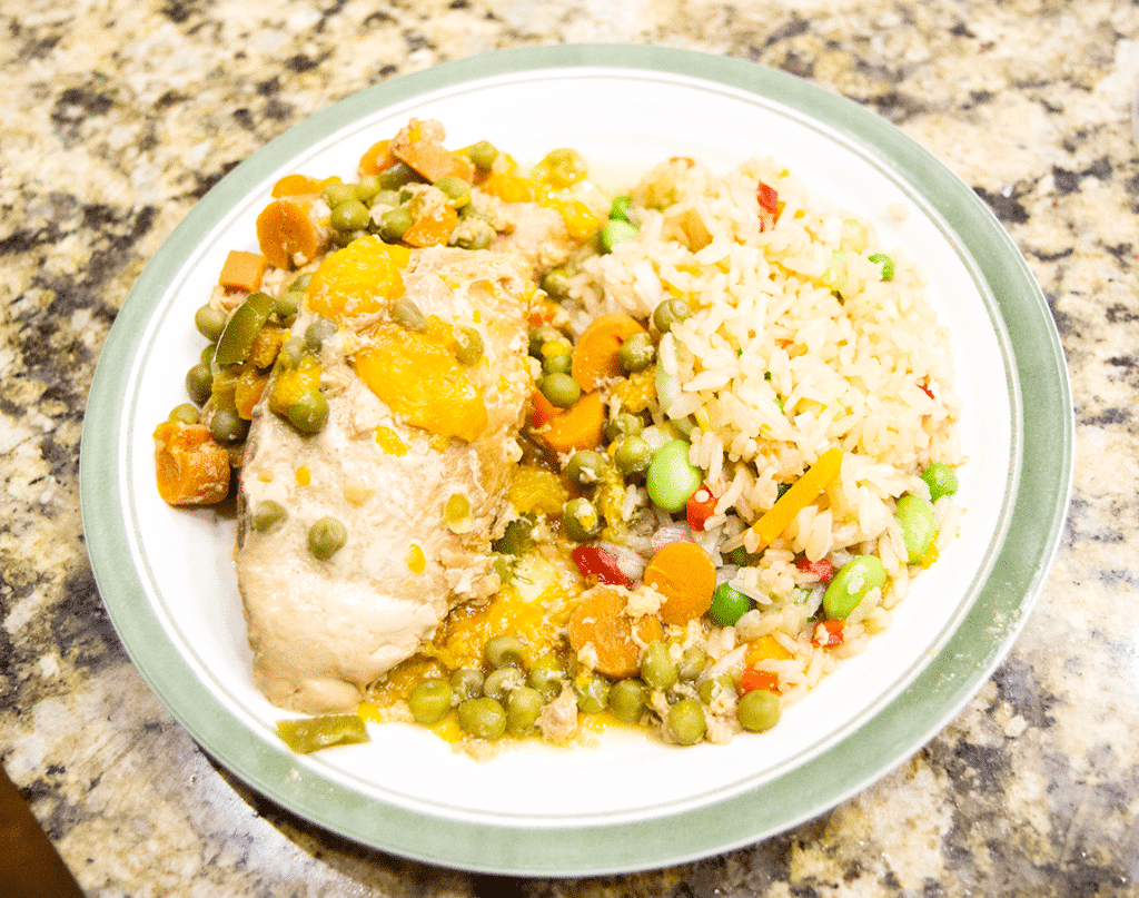 Slow Cooker Chicken Rice and Bean Bowl Easy Dinner + Freezer Meal