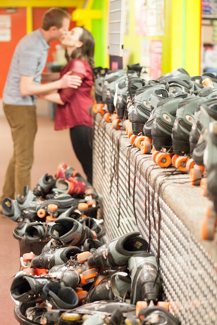 Roller skating date night