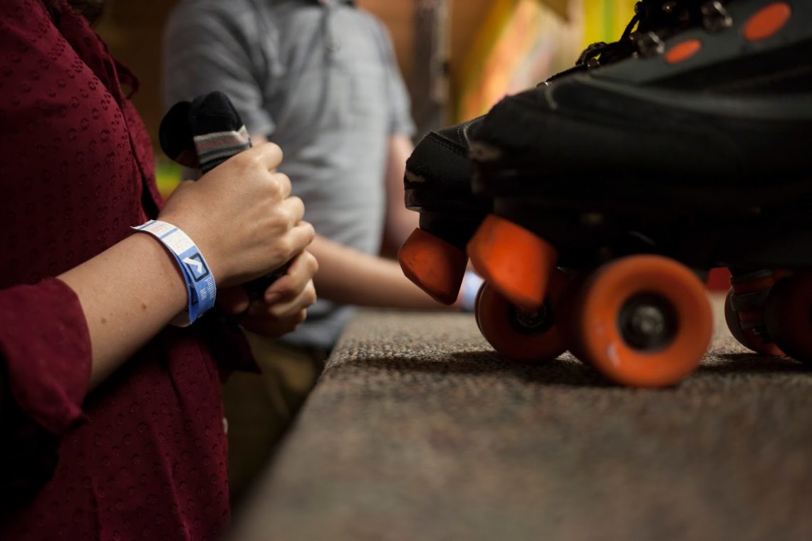 roller skating date night