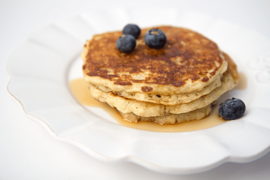 Buttermilk Oatmeal Pancake Recipe. 