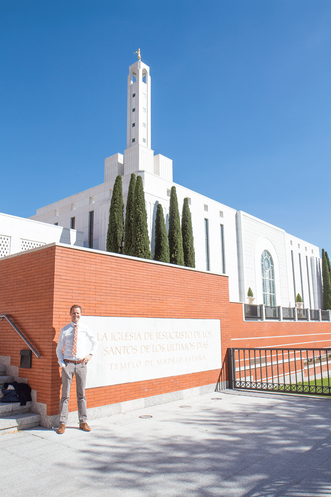 Visiting the Madrid Spain LDS Temple. 